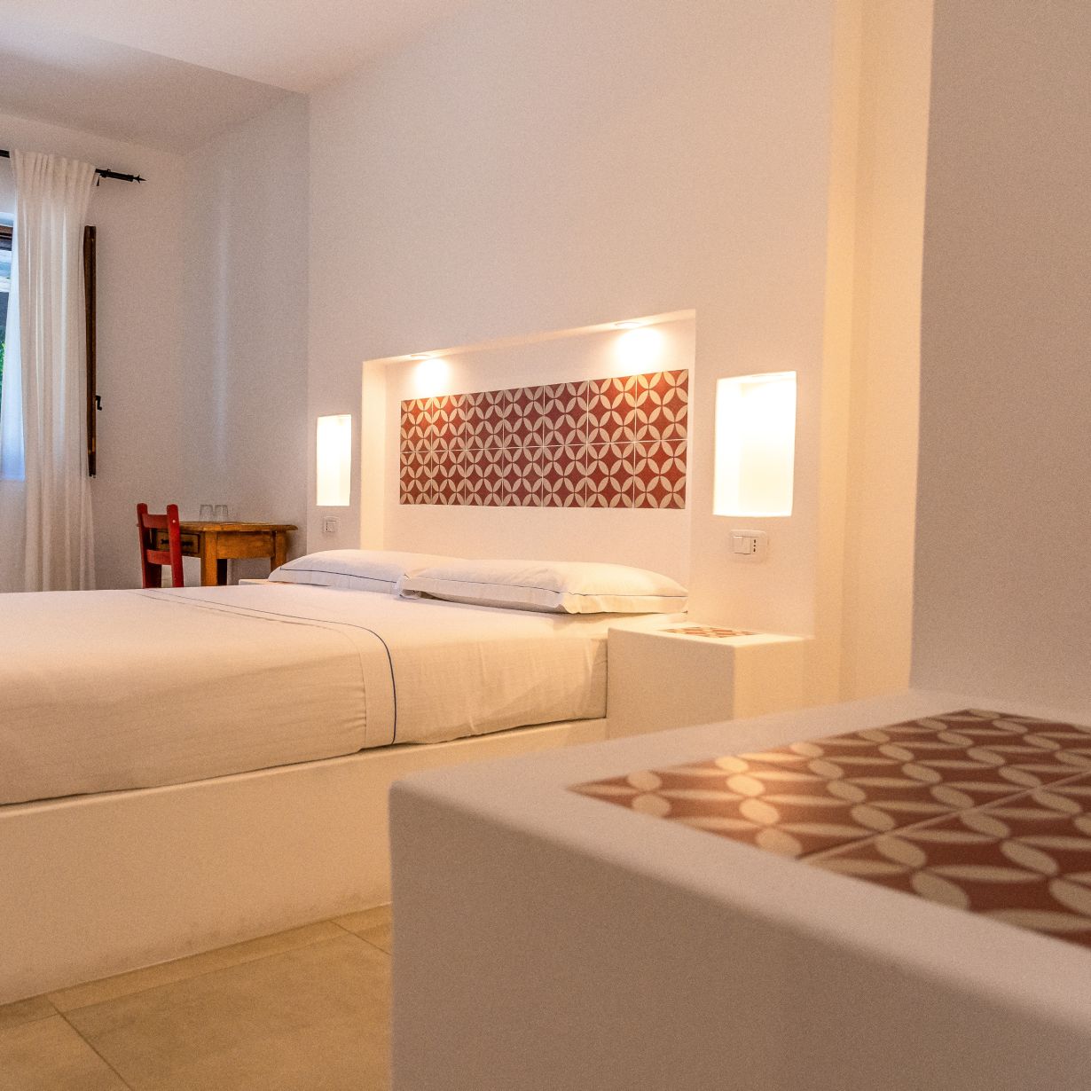 camera matrimoniale del B&B Bed and Breakfast Shanti Home Restaurant a due passi dal mare a Vieste immerso nella natura nel Gargano in Puglia