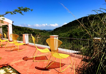 Vista mare terrazza Bed and Breakfast Shanti Vieste Puglia Gargano