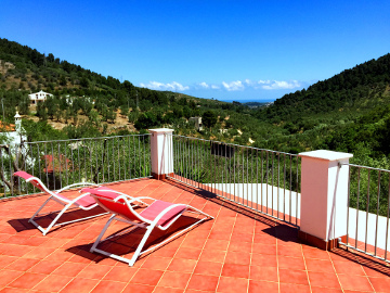 balcone delle stanze of the B&B Shanti Vieste Apulia in Gargano