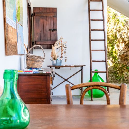 reception del B&B Bed and Breakfast Shanti a due passi dal mare a Vieste immerso nella natura nel Gargano in Puglia