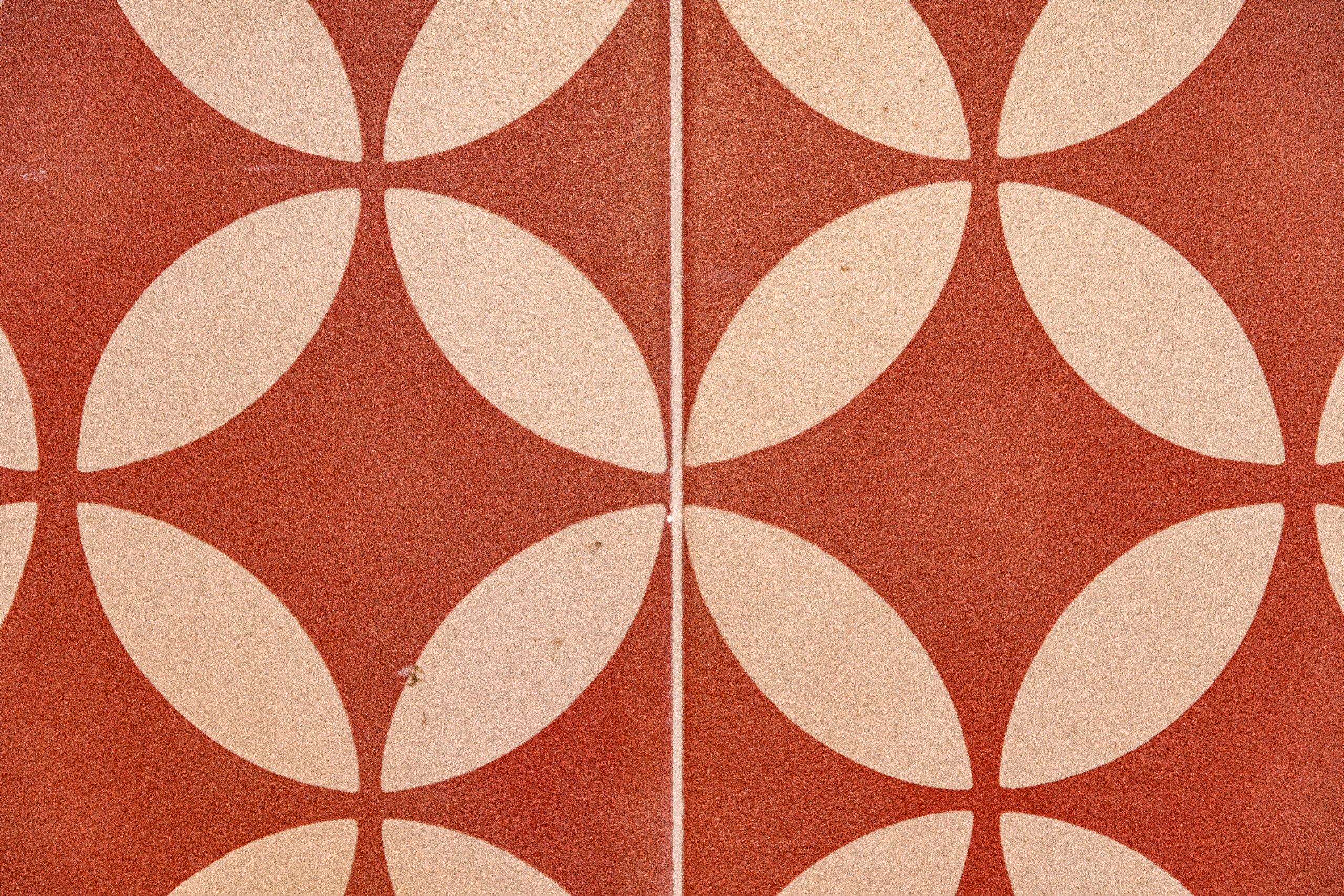 maioliche cementine camera matrimoniale Rossa del B&B Bed and Breakfast Shanti Home Restaurant a due passi dal mare a Vieste immerso nella natura nel Gargano in Puglia