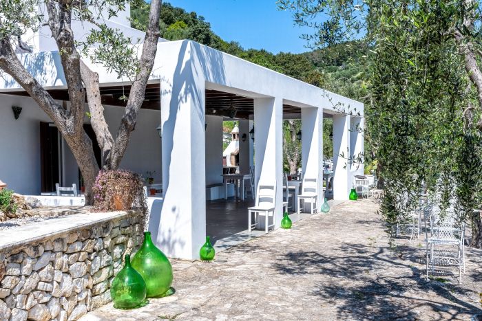 porticato Home Restaurant del B&B Bed and Breakfast Shanti a Vieste nel Gargano in Puglia