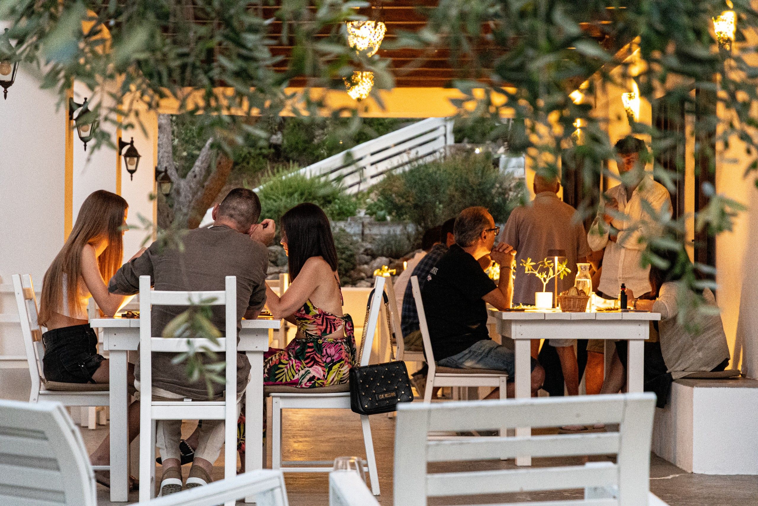 cena allo Shanti Home Restaurant B&B Bed and Breakfast a due passi dal mare a Vieste immerso nella natura nel Gargano in Puglia